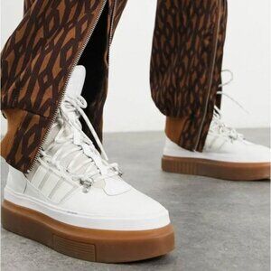 IVY PARK x Adidas Womens Super Sleek Boot Beyonce ICY White Gum Boots Size 10